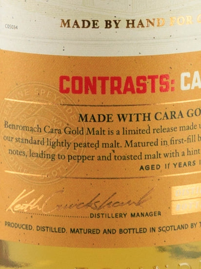 Benromach Cara Gold Malt 11 Year Old 2010 - image 3