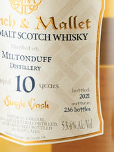 Load image into Gallery viewer, Valinch &amp; Mallet Miltonduff 10 Year Old 2011