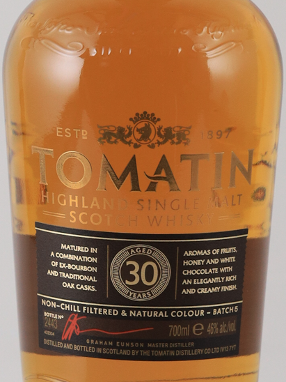 Tomatin 30 Year Old Batch 5