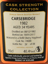 Load image into Gallery viewer, Signatory Carsbridge 34 Year Old 1982