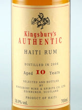 Load image into Gallery viewer, Kingsbury Authentic Haiti 10 Year Old 2004