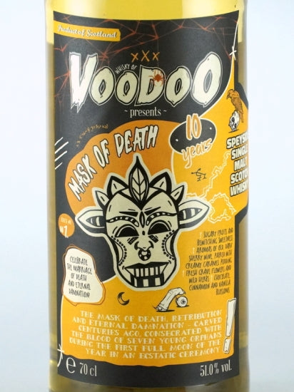 Voodoo Whisky Mask of Death 10 Year Old
