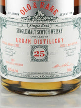 Load image into Gallery viewer, Old &amp; Rare Arran 25 Year Old 1997