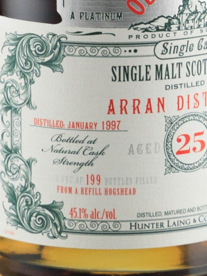 Old & Rare Arran 25 Year Old 1997