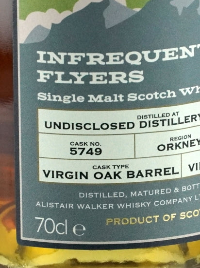 Infrequent Flyer Undisclosed Orkney 18 Year Old 2003
