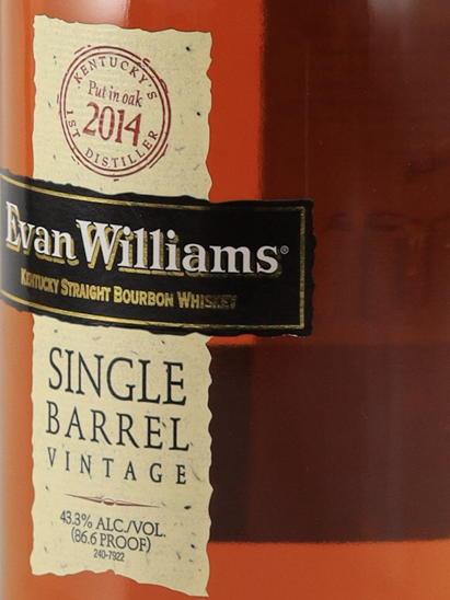 Evan Williams Single Barrel 2014