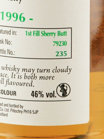 Signatory Glenlivet 19 Year Old 1996