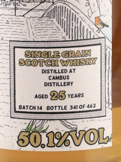 Boutique Whisky Cambus 25 Year Old Batch 14