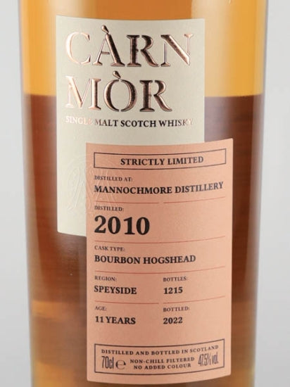 Carn Mor Strictly Limited Mannochmore 11 Year Old 2010