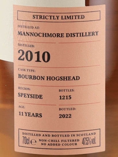 Carn Mor Strictly Limited Mannochmore 11 Year Old 2010