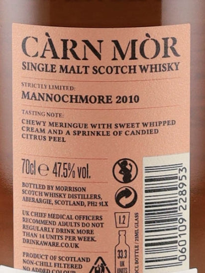 Carn Mor Strictly Limited Mannochmore 11 Year Old 2010