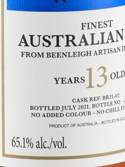 Black Adder Raw Cask Australian Rum 13 Year Old 2007