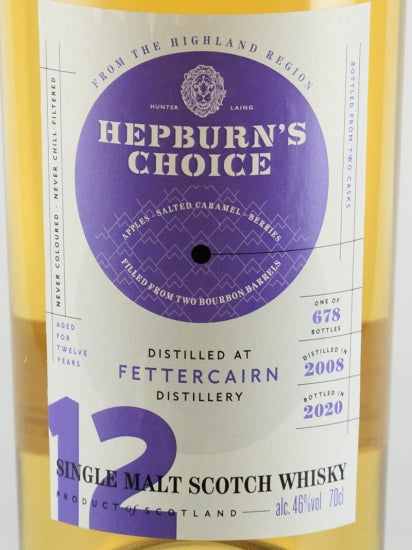 Hepburn's Choice Fettercairn 12 Year Old 2008