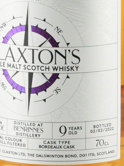 Claxton's Exploration Benrinnes 9 Year Old 2013 Red Wine Cask
