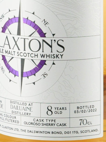 Claxton's Exploration Dailuaine 8 Year Old 2013
