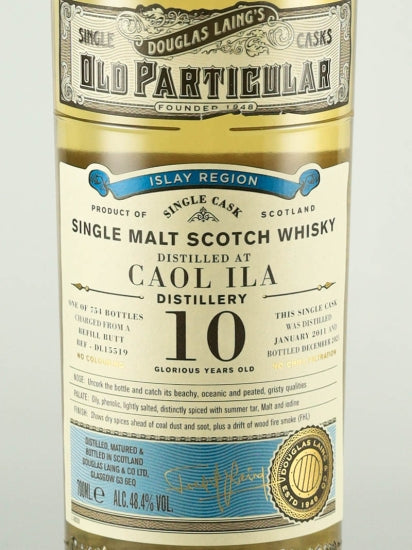 Old Particular Caol Ila 10 Year Old 2011/2021 Refill Butt