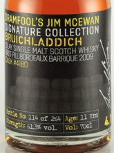 Load image into Gallery viewer, Drumfool Bruichladdich 11 Year Old 2009