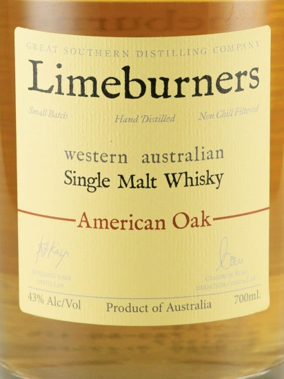 Limeburners Single Malt Whisky American Oak