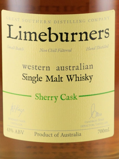 Limeburners Single Malt Whisky Sherry Cask
