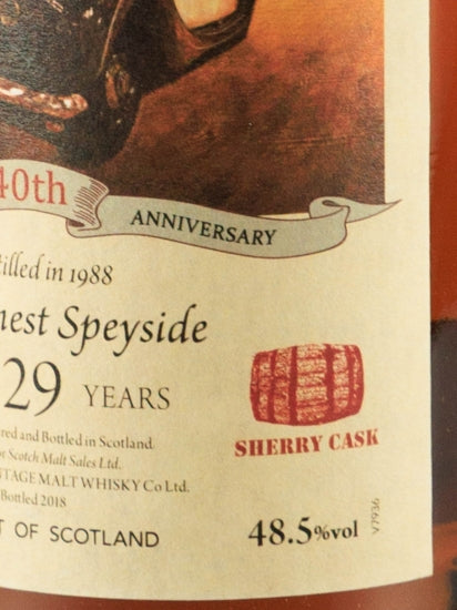 Distilleries Collection The Finest Speyside 29 Year Old 1988