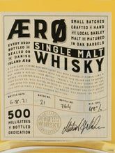 Load image into Gallery viewer, Aero Whisky Single Malt