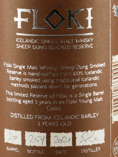 Floki Single Malt Whisky Sheep Dung Smoke
