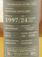 Load image into Gallery viewer, Celebration of the Cask Bowmore 24 Year Old 1997