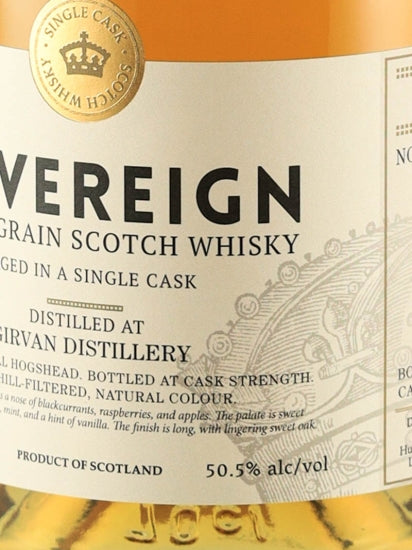 Hunter Laing Sovereign Girvan 42 Year Old 1979