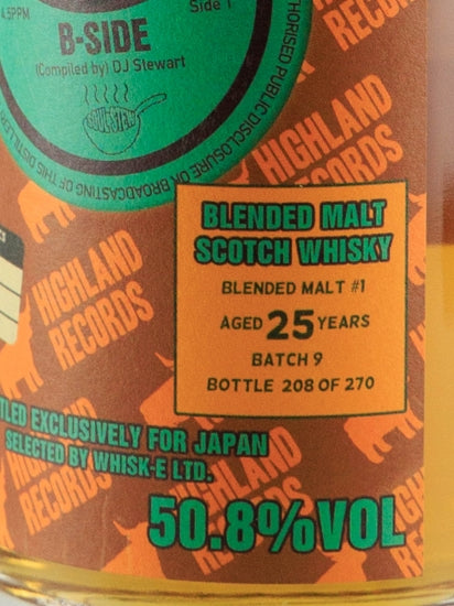 Boutique Whisky Blended Malt #1 25 Year Old Batch 9