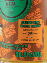 Load image into Gallery viewer, Boutique Whisky Blended Malt #1 25 Year Old Batch 9