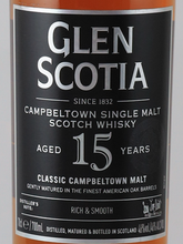 Load image into Gallery viewer, Glen Scotia 15 Year Old