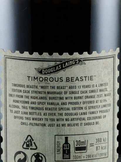 Timorous Beastie 13 Year Old Meet the Beast Edition