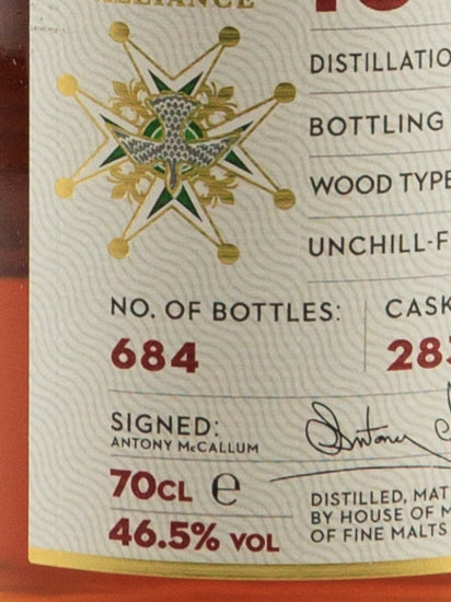 House of McCallum Glenmorangie 13 Year Old 2008