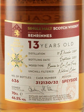 Load image into Gallery viewer, House of McCallum Benrinnes 13 Year Old 2007