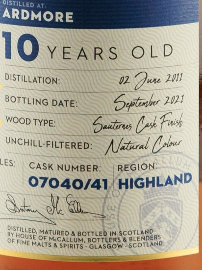 House of McCallum Ardmore 10 Year Old 2011
