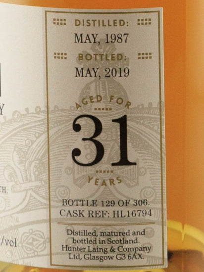 Hunter Laing Sovereign Invergordon 31 Year Old 1987