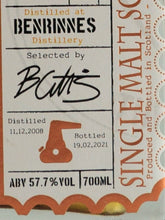 Load image into Gallery viewer, The Single Cask Benrinnes 12 Year Old 2008