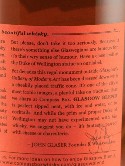 Compass Box Glasgow Blend 700ml