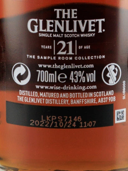 Glenlivet 21 Year Old 2022 Release