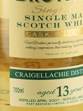 Load image into Gallery viewer, Hart Brothers Finest Collection Craigellachie 13 Year Old 2007