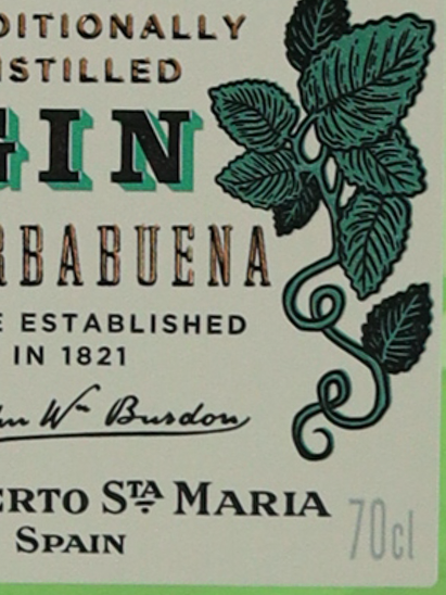 Bourdon Gin Yerba Buena