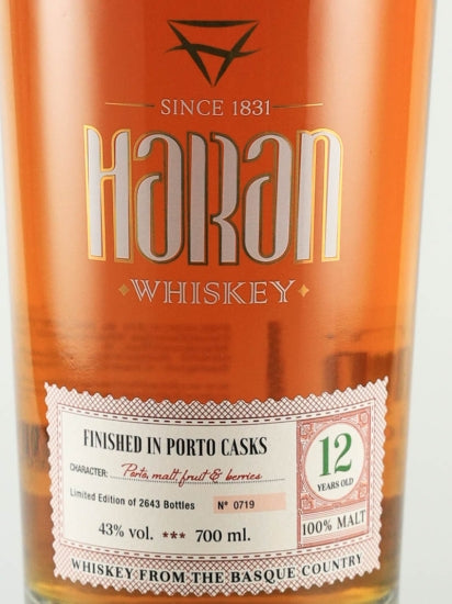 Haran 12 Year Old Port Cask Finish
