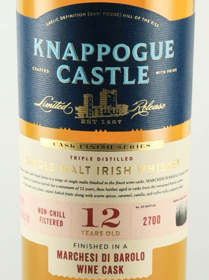 Knappogue Castle 12 Year Old Barolo Cask