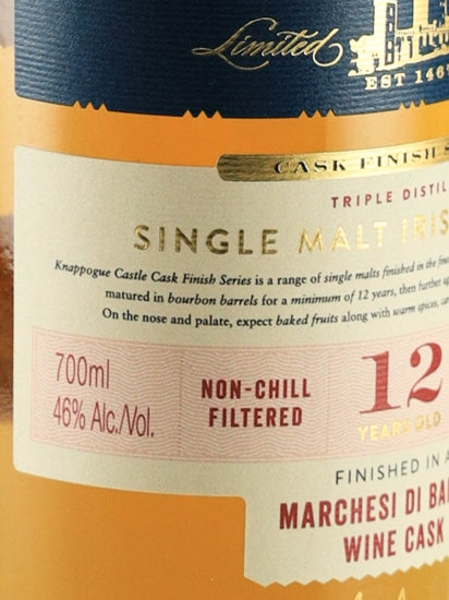 Knappogue Castle 12 Year Old Barolo Cask