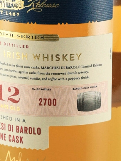Knappogue Castle 12 Year Old Barolo Cask