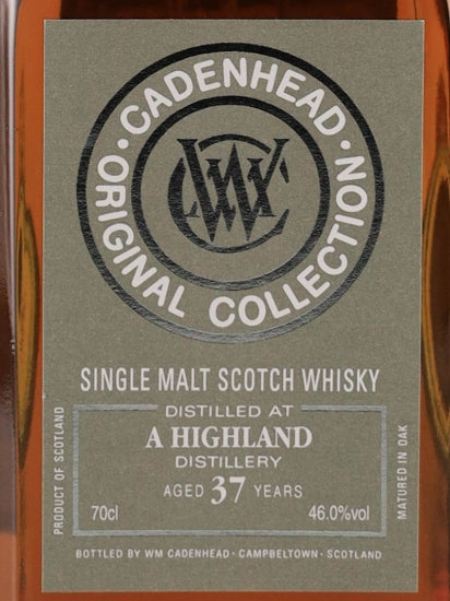 CADENHEAD'S Original Collection Highland 37 Years 46% — Single Malt