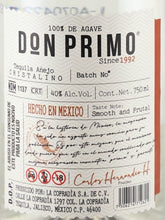 Load image into Gallery viewer, La Cofradia Don Primo Cristalino Anejo