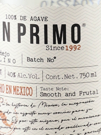 La Cofradia Don Primo Cristalino Anejo