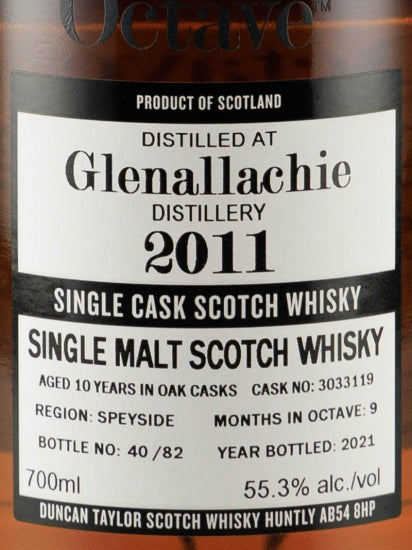 Duncan Taylor Octave Glenallachie 10 Years 2011