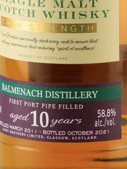 Hart Brothers Finest Collection Balmenach 10 Years 2011